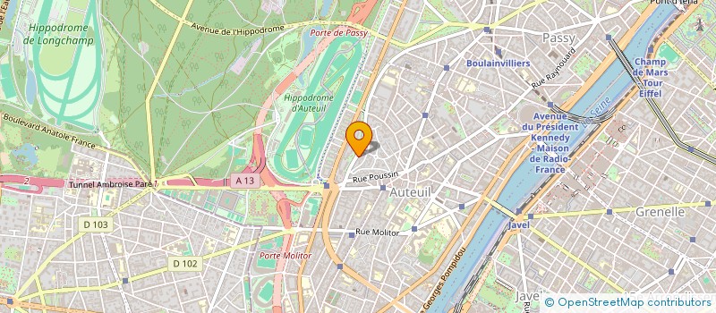 localisation de l'entreprise SARL PHILIPPE DE BOURBON  PARIS