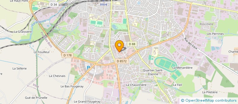 localisation de l'entreprise SARL PHILIPPE HUCHET à VITRE