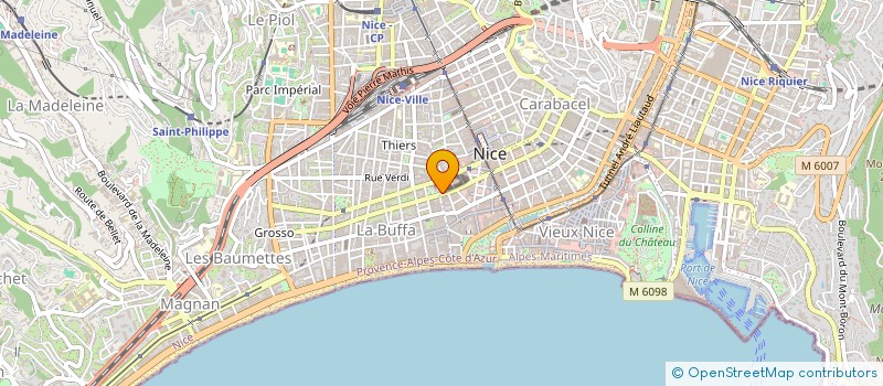 localisation de l'entreprise SARL PHILIPPE HUGO  NICE