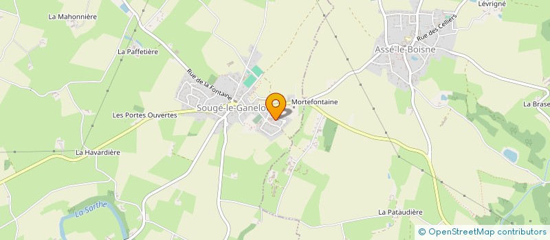 localisation de l'entreprise SARL PHILIPPE-THIERRY LESUEUR  SOUGE-LE-GANELON