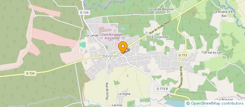 localisation de l'entreprise SARL PHILYSE à BEIGNON