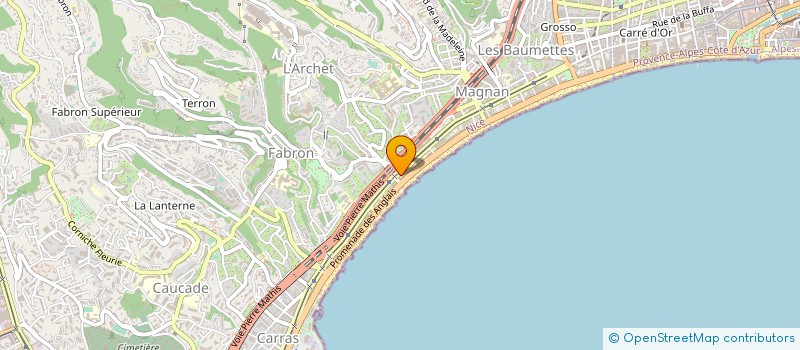 localisation de l'entreprise SARL PHONE AND WEB à NICE