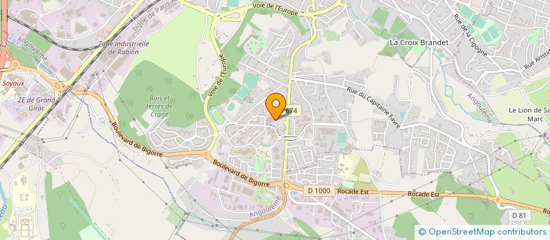 localisation de l'entreprise SARL PHOTO LOISIRS  ANGOULEME