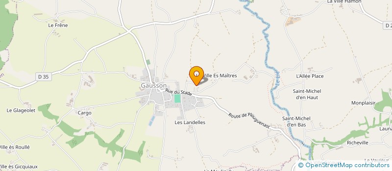 localisation de l'entreprise SARL PHOTOVOLTA DU CHAMP GICQUEL  GAUSSON