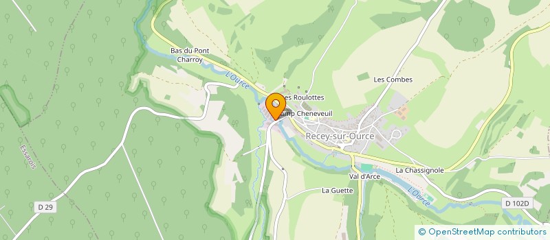 localisation de l'entreprise SARL PIANETTI MILESI à RECEY-SUR-OURCE