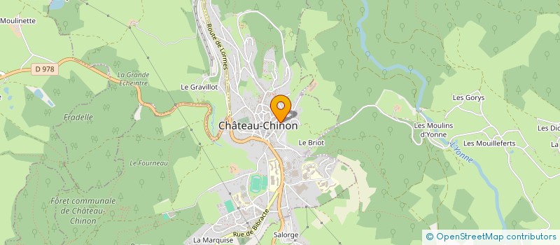 localisation de l'entreprise SARL PICHAUT OPTIQUE à CHATEAU-CHINON (VILLE)
