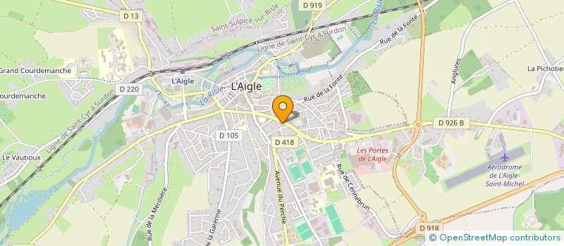 localisation de l'entreprise SARL PICHOT CYCLES à L'AIGLE