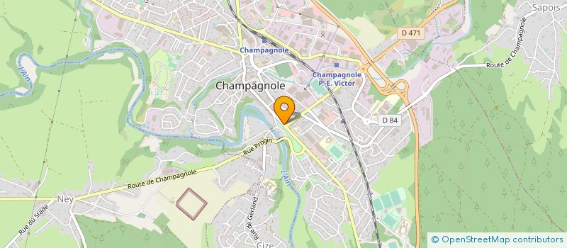 localisation de l'entreprise SARL PIERRE DUPREZ à CHAMPAGNOLE