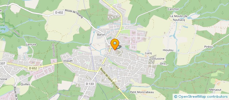 localisation de l'entreprise SARL PIERRE IDEES  TOSSE