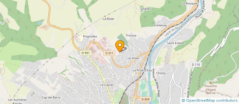 localisation de l'entreprise SARL PIERRE MARBREE DE SAUCLIERES à MILLAU