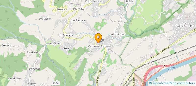 localisation de l'entreprise SARL PIERRE RONZATTI à VERRENS-ARVEY