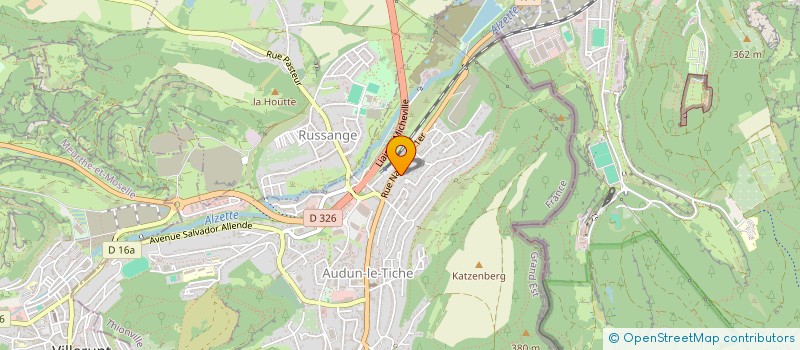 localisation de l'entreprise SARL PIERRE VALLEE  AUDUN-LE-TICHE