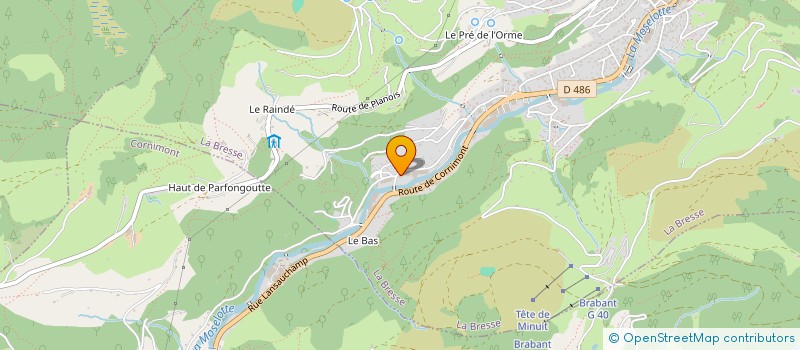 localisation de l'entreprise SARL PIERREL TRAVAUX PUBLICS à LA BRESSE