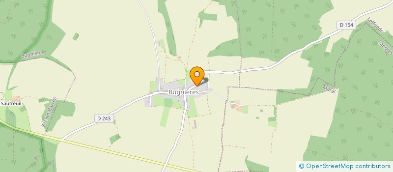 localisation de l'entreprise SARL PIFFAUT SERMAGE à BUGNIERES