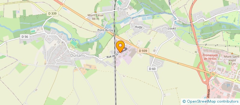 localisation de l'entreprise SARL PIGNY-CORSAUT 3  DUISANS