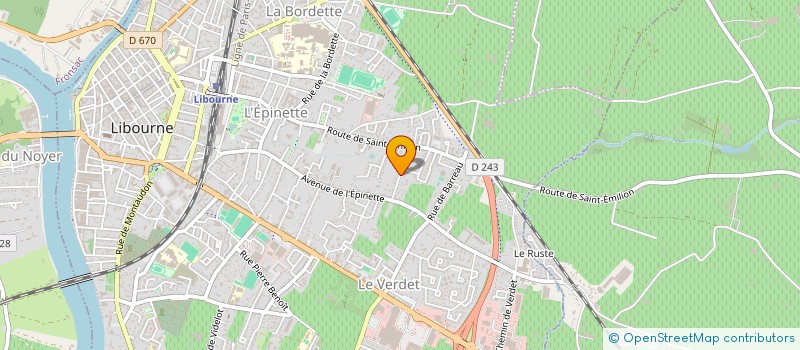 localisation de l'entreprise SARL PILI PIZZA  LIBOURNE