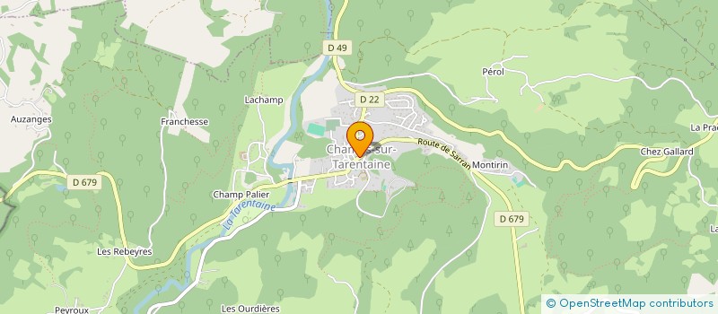 localisation de l'entreprise SARL PIMY à CHAMPS-SUR-TARENTAINE-MARCHAL