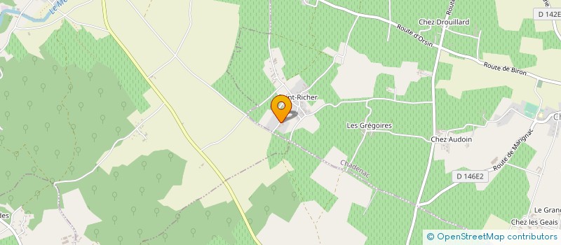 localisation de l'entreprise SARL PINARD CORINNE  ECHEBRUNE