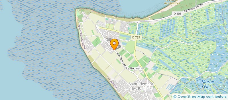 localisation de l'entreprise SARL PINAUD  SAINT-CLEMENT-DES-BALEINES