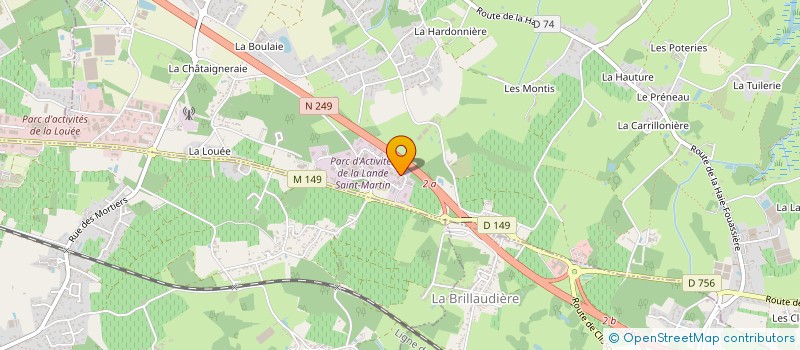 localisation de l'entreprise SARL PINEAU COMMUNICATION à HAUTE-GOULAINE
