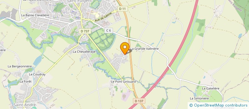 localisation de l'entreprise SARL PINEAU MENUISERIE CHARPENTE à VENDRENNES