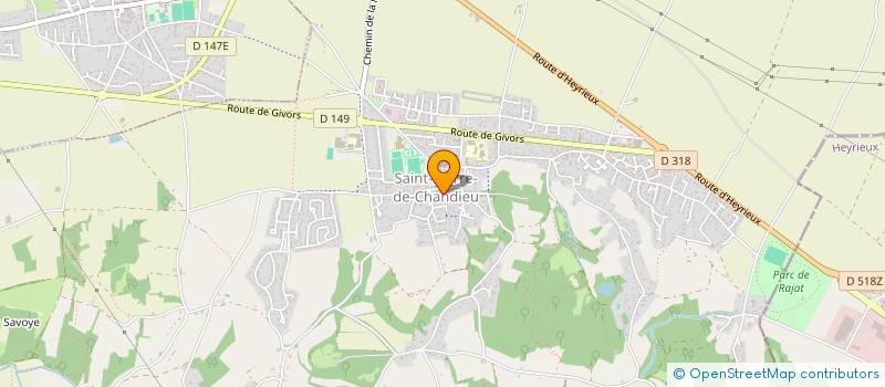 localisation de l'entreprise SARL PIOT GORRIS  SAINT-PIERRE-DE-CHANDIEU