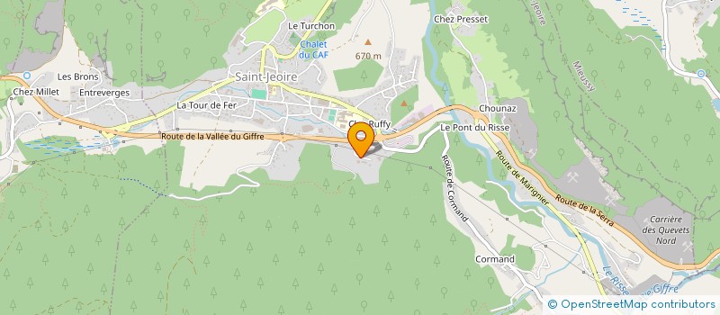 localisation de l'entreprise SARL PIPARI  SAINT-JEOIRE