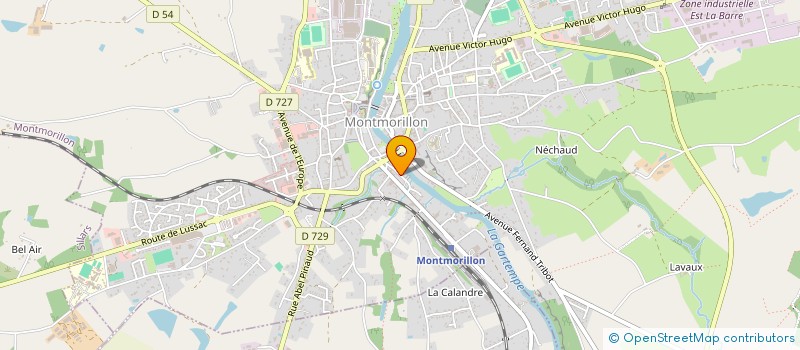 localisation de l'entreprise SARL PIPO  MONTMORILLON