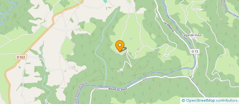 localisation de l'entreprise SARL PISCINE LIMPIDE  SAINT-ANDRE-DE-NAJAC