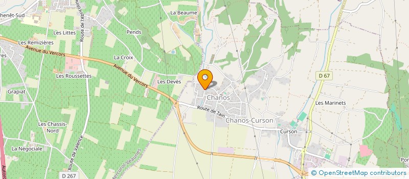 localisation de l'entreprise SARL PISCINE TROLLAT  CHANOS-CURSON