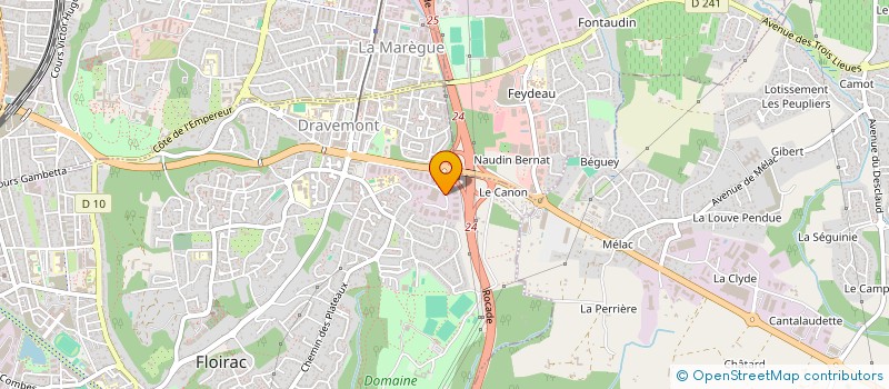 localisation de l'entreprise SARL PISCINES ET VERANDAS INDUSTRIE à FLOIRAC