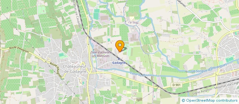 localisation de l'entreprise SARL PISCNIES SERVICES à CHATEAUNEUF-DE-GADAGNE