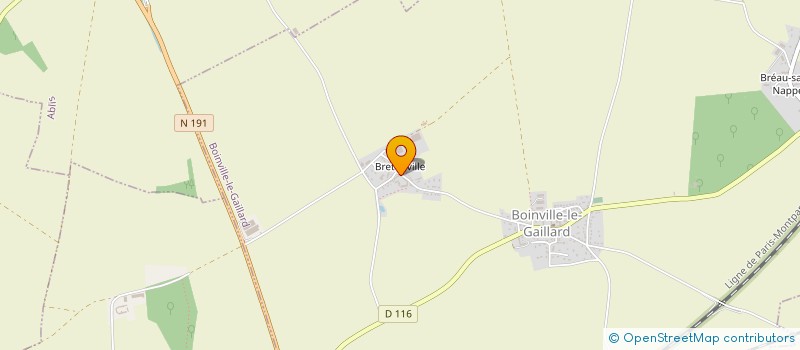 localisation de l'entreprise SARL PITHOIS BRETONVILLE  BOINVILLE-LE-GAILLARD