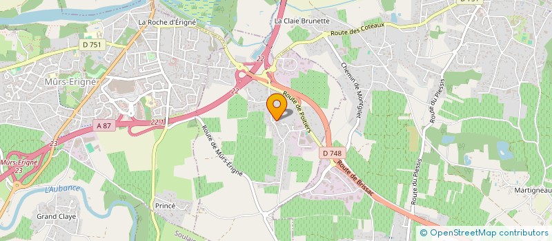 localisation de l'entreprise SARL PITRIYANA  SAINT-MELAINE-SUR-AUBANCE