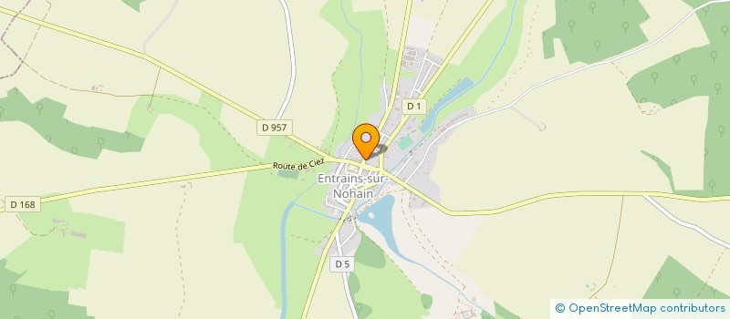 localisation de l'entreprise SARL PIVERT à ENTRAINS-SUR-NOHAIN