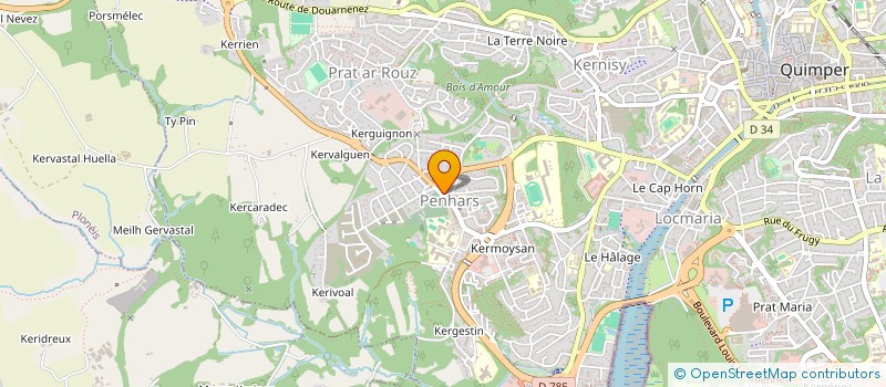 localisation de l'entreprise SARL PIZZ'AMI à QUIMPER