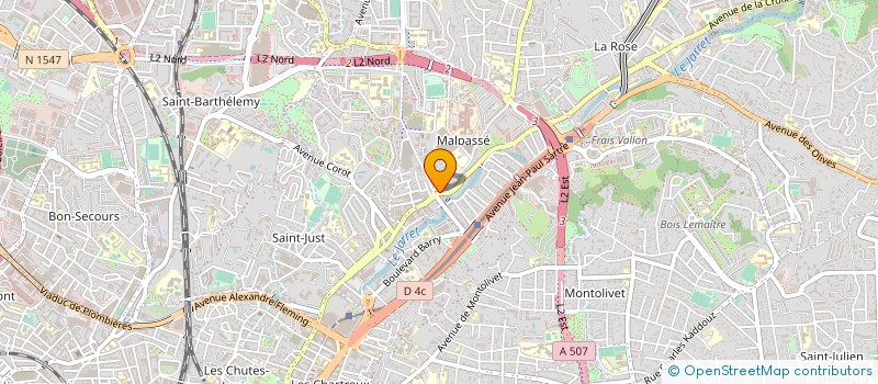 localisation de l'entreprise SARL PIZZA LEA à MARSEILLE