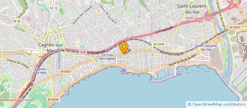 localisation de l'entreprise SARL PIZZA LEALICE à CAGNES-SUR-MER