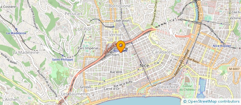 localisation de l'entreprise SARL PIZZA PLANETE à NICE