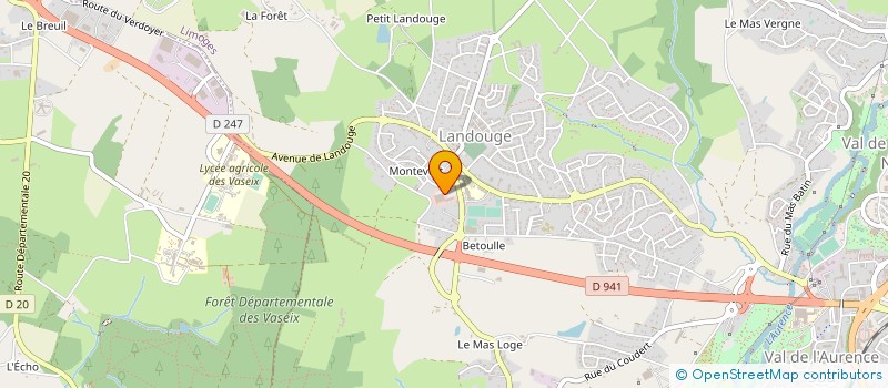 localisation de l'entreprise SARL PIZZALAND à LIMOGES