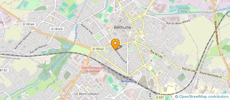 localisation de l'entreprise SARL PIZZERIA CICALA à BETHUNE