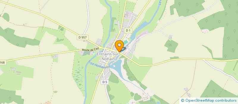 localisation de l'entreprise SARL PIZZERIA DU PONT SR CYR à ENTRAINS-SUR-NOHAIN