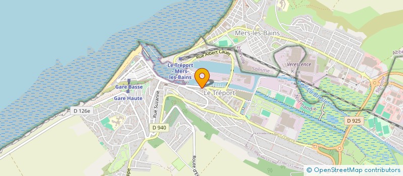 localisation de l'entreprise SARL PIZZERIA DU PORT à LE TREPORT