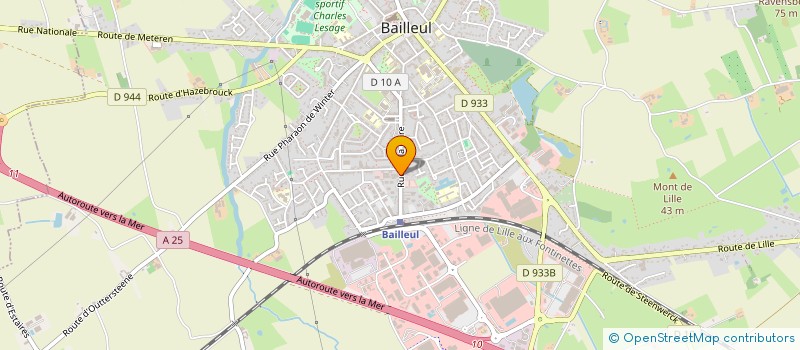 localisation de l'entreprise SARL PIZZERIA GARGANTUA à BAILLEUL
