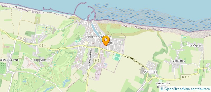 localisation de l'entreprise SARL PIZZERIA LES SALINES  PORT-EN-BESSIN-HUPPAIN