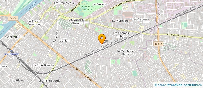 localisation de l'entreprise SARL PJM TRANSPORTS à SARTROUVILLE