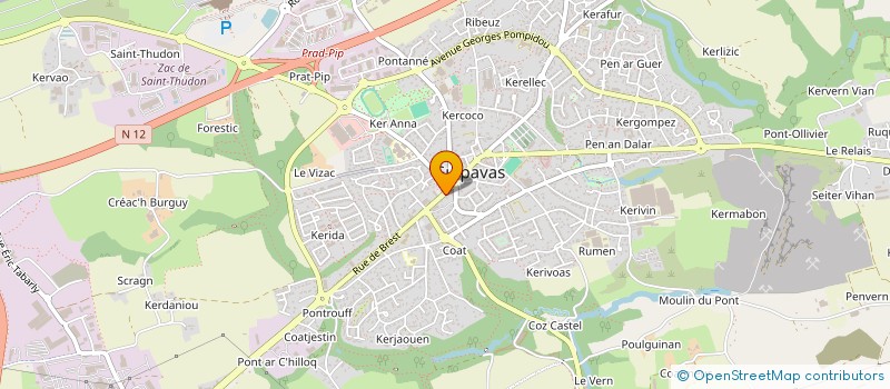 localisation de l'entreprise SARL PLACIDE FINANCE à GUIPAVAS