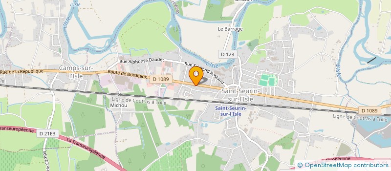 localisation de l'entreprise SARL PLANET'MOTO  SAINT-SEURIN-SUR-L'ISLE