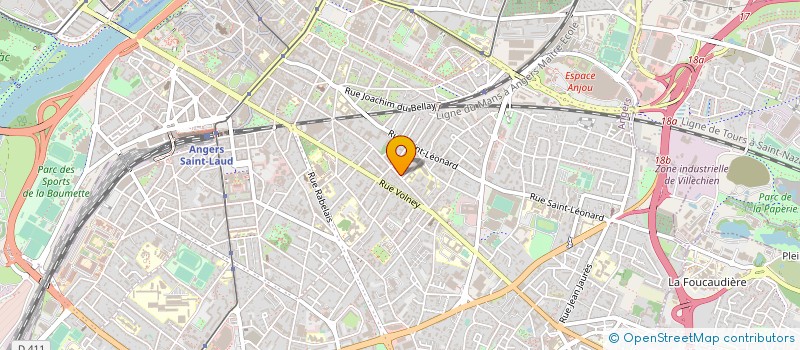 localisation de l'entreprise SARL PLANETE ENERGIES à ANGERS