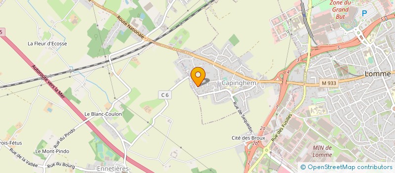 localisation de l'entreprise SARL PLANETE V.S.P à LILLE